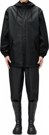 Rains Unisex Fishtail Jacket Raincoat In Black