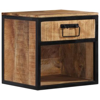 vidaXL Mesita De Noche Madera Maciza De Mango 40x35x40 Cm Vidaxl
