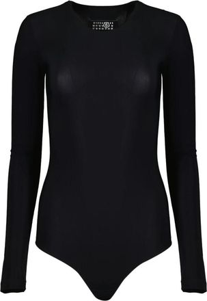 Maison Margiela Long Sleeve Bodysuit - Dames - Bodies - Zwart - L - Tops