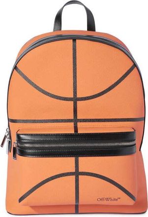 Off-white Basket Round Logo Backpack Orange Bags > Backpacks