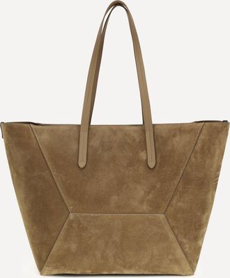 Brunello Cucinelli Borsa Tote BC in camoscio con monile Woman UNI