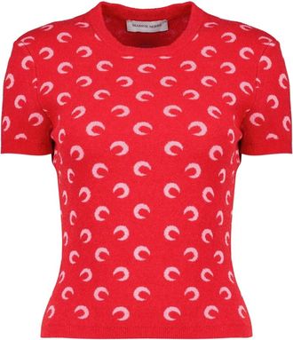 Marine Serre Donna, Top, Rosso, M, new