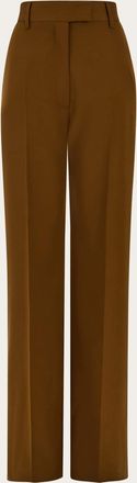 Ferragamo Donna Pantalone sartoriale in chevron Marrone