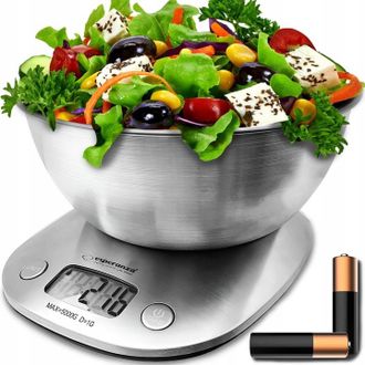 OEM B&aacute;scula De Cocina Electr&oacute;nica Con Recipiente Grande, Precisi&oacute;n Al Gramo + Pilas