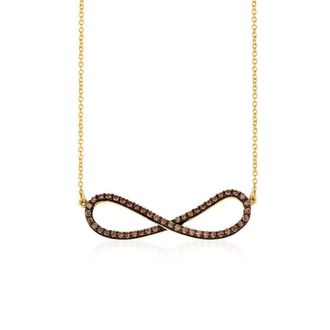 Le Vian Ladies Infinity Necklaces set in 14K Honey Gold