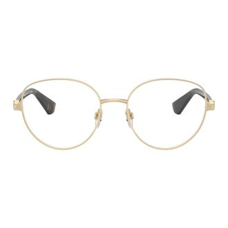Burberry Glasses, female, Yellow, Size: 53 MM Fashion Glasses in Black Frame