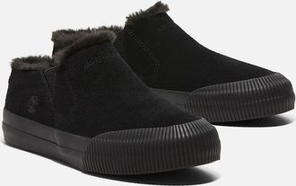 Timberland Skyla Bay 2.0 Sneaker Womens Black Suede Warm Lined Shoes SHOP183