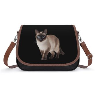 Generic Cute Siamese Cat Fashion Womens Crossbody Bags Novelty Handbag Shoulder Bag Purse
