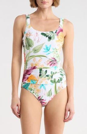 Jantzen Jolie One-Piece Swimsuit in Green Multi at Nordstrom Rack, Size 14