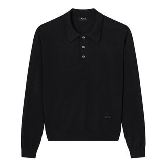 A.P.C. A.p.c., Truien & Vesten, Heren, Zwart, L, Wol, Polo Riou