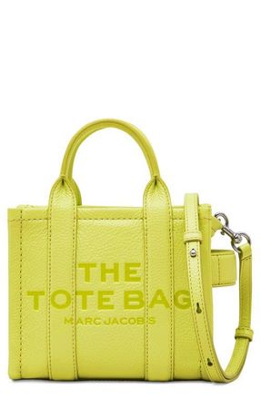 Marc Jacobs The Leather Crossbody Tote Bag in Limoncello at Nordstrom