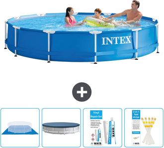 Intex Piscina Con Estructura Redonda - 366x76 Cm - 7-piezas S22456