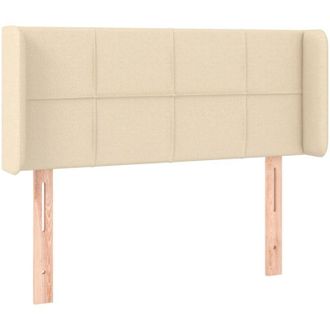vidaXL Cabecero Con Led De Tela Crema 103x16x78/88 Cm Vidaxl