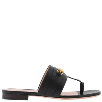 Bally Dorely Leather Flat Sandals