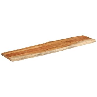 Berkfield Home Table Top 180x40x3.8 cm Rectangular&not;Solid Wood Acacia Live Edge in Brown