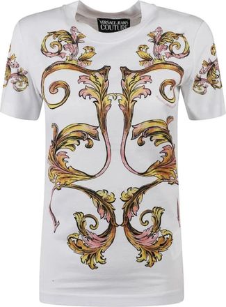 Versace Jeans Couture T-shirts en Polos - Dames - T-shirts - Wit - 2XS - Tops