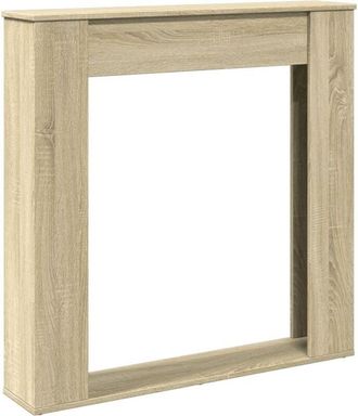 vidaXL Fireplace Surround Sonoma Oak 100x20x100 cm Engineered Wood Vidaxl