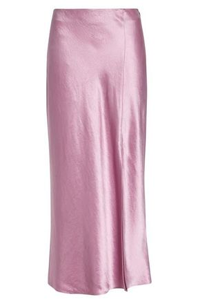 Jason Wu Bias Cut Washed Twill Slip Skirt in Peony at Nordstrom, Size 10