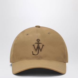 J.W.Anderson Cappello da baseball in cotone cerato beige