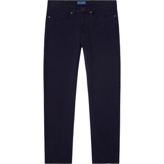 Robert Talbott Hudson Comfort Stretch 5 Pocket Pant in Navy at Nordstrom, Size 32 X 34