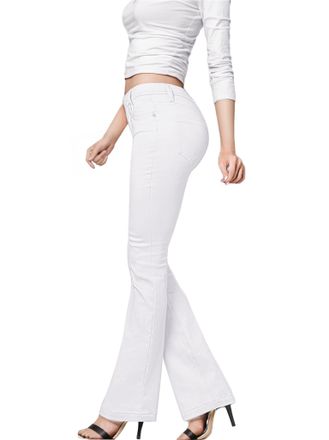 HyBrid & Company Womens Super Stretch 5 Button Hi Waist Skinny Jeans P43252SKX White 22