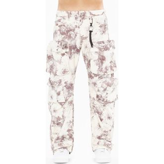 Cult of Individuality Baggy Cargo Jeans in Flora Print at Nordstrom Rack, Size 32R