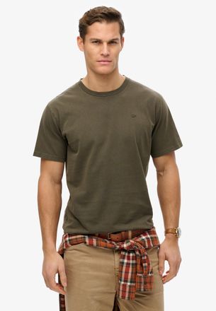Superdry Rundhalsshirt SUPERDRY ESSENTIALS RELAXED TEE, Herren, Gr. XXL, gr&uuml;n (schwarz khaki), Single Jersey, Obermaterial: 100% Baumwolle, unifarben, relaxed 