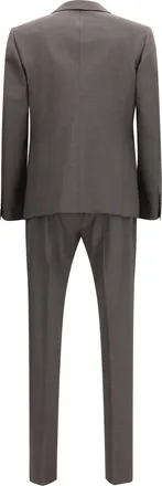Dsquared2 Mens Single-Breasted Wool-Blend Suit Grey Fleece Wool; Elastane Suits