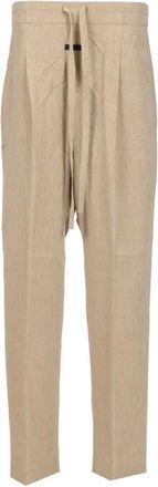Fear of God Broeken, Heren, Beige, L, Katoen, Drawstring Straight Pant