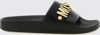 Moschino Ciabatte slide in PVC con logo lettering a contrasto