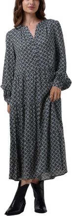 Kudibal Copenhagen Jurk met ballonmouwen - Model Cathrin - Dames - Casual kleedjes - Blauw - S - Kleedjes