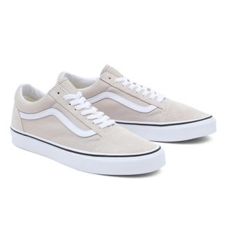 Vans Sneaker VANS Old Skool, Herren, Gr. 38,5, french oak, Leder, Textil, Schuhe Sneaker, mit kontrastfarbenem Logo an der Ferse