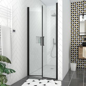 Aurlane Pack Mampara De Ducha 90x200 Cm + Plato De Ducha Alicatado 90x160 Recuperable