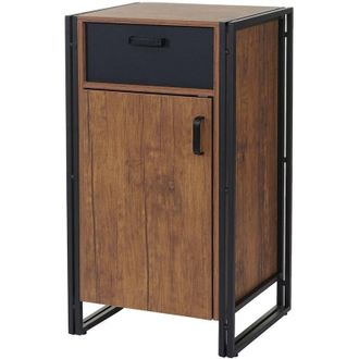 Hhg [nunca Usado] C&oacute;moda Hhg-157, Mueble Cajonera, 90x50x43cm Estructura 3d Certificado Mvg, Aspecto Roble Silvestre