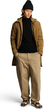 Lyle & Scott Eagle Merino Quarter Zip Sweater in Jet Black at Nordstrom, Size Xx-Large