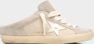 Golden Goose Super-Star Sabot Glitter Suede Slide Sneakers