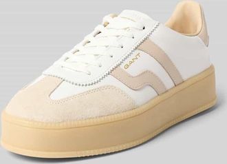 GANT Sneaker aus Leder mit Plateausohle Modell Cuzmani in Weiss, Gr&ouml;&szlig;e 36
