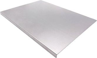 OEM Tagliere In Acciaio Inox Per La Cucina, Ideale Per Carne, Verdura, Frutta E Pane Resistente E Facile Da Pulire (40 X 30 Cm)