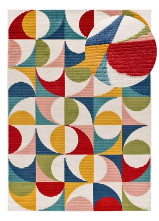 Atticgo Alfombra exterior con relieve multicolor 160x230 cm