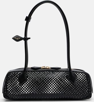 Alaia Ala&iuml;a Le Teckel Medium woven leather shoulder bag