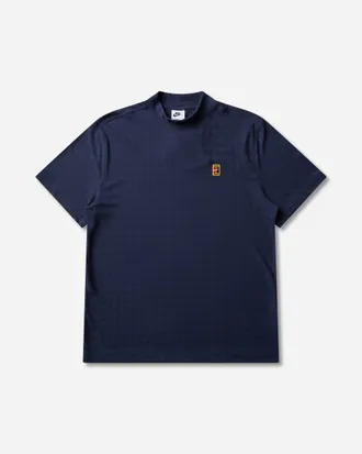 Nike Men s Club Rules Aero-FIT Mock-Neck T-Shirt Obsidian