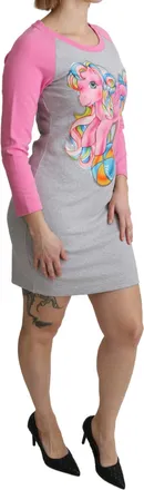 Moschino Gray My Little Pony Top Sweater Womens Dress