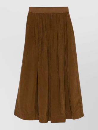 Uma Wang gillian long skirt pleated side pockets slit