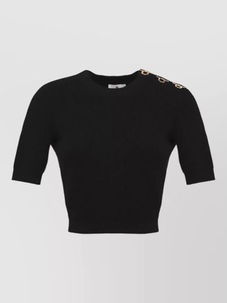 Elisabetta Franchi ribbed knit short-sleeve pencil skirt