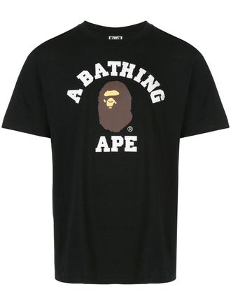 A Bathing Ape Universiteits T-shirt - Zwart