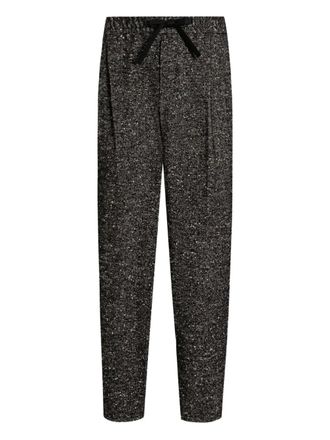 Dolce & Gabbana side-pockets drawstring trousers - men - Polyamide/Virgin Wool - 48 - Black