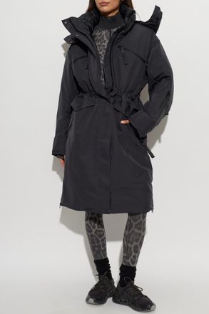 adidas ADIDAS By Stella McCartney Insulated Jacket With Detachable Hood, Womens, Grey