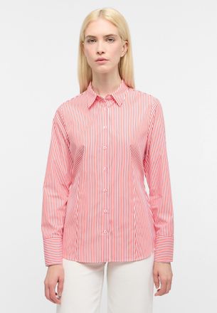 Eterna Hemdbluse ETERNA REGULAR FIT, Damen, Gr. 50, rot, 100% Baumwolle, Blusen Hemdbluse, EASY IRON (b&uuml;gelleicht)