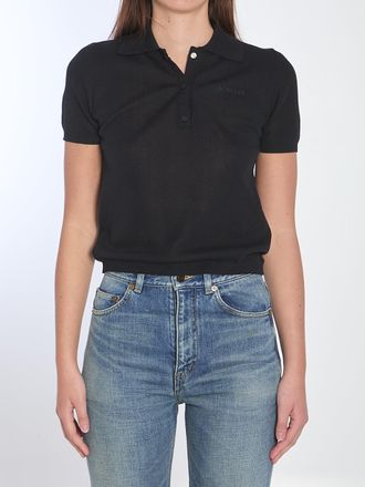 Moncler Polo shirt met geborduurd logo