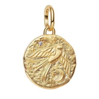 Pandora Pendants & Charms - Schwalbe Medaillon-Charm 14 Karat - multi - Pendants & Charms for ladies